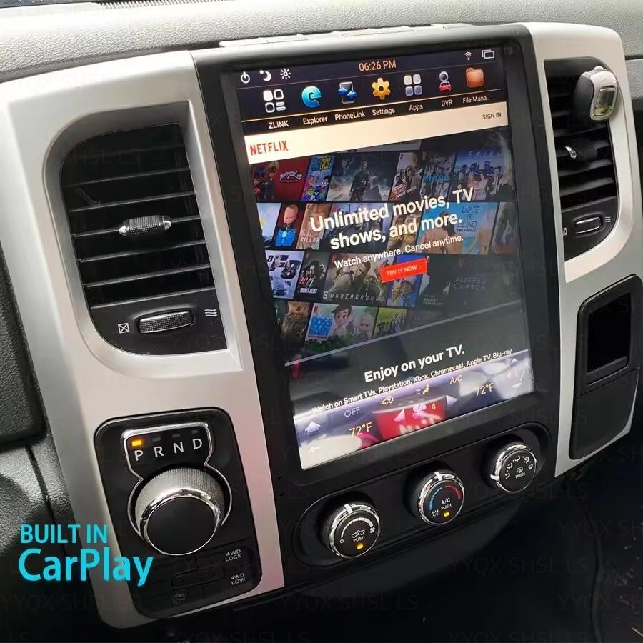 BJS1 For Dodge RAM 1500 2500 3500 2013-2018 Car Multimedia Player Gps Navigation Radio Android AUTO Wireless Carplay 4G GPS WIFI