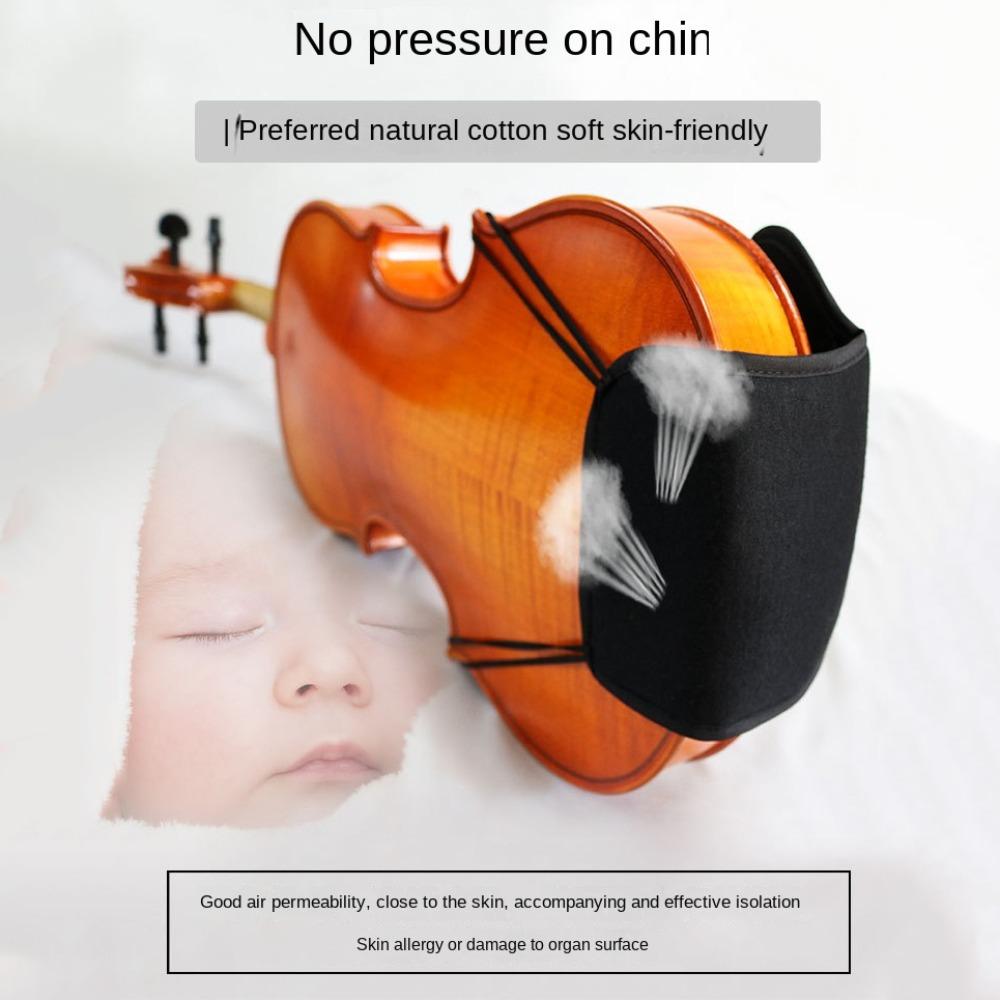 Cotton Violin Shoulder Rest Pad Cushion Fiddle Soft Cotton Cover Musical Accessories