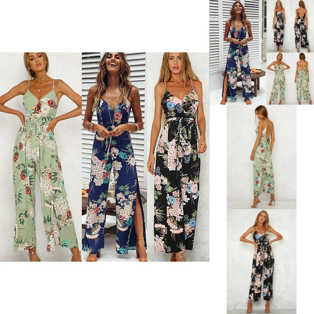 Premium Quality New Women's Floral Playsuit Bodycon Party Jumpsuit And Romper Trousers For Effortless Style