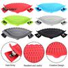 Vegetable Washing Filter Silicone Pot Edge Strainer, Clip-on Kitchen Colander for Pasta Vegetables, Multipurpose Food Strainer Non Slip Drainer