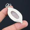 Wedding Gift For Her 925 Silver Natural Rose Quartz Rough Gemstone Pendant