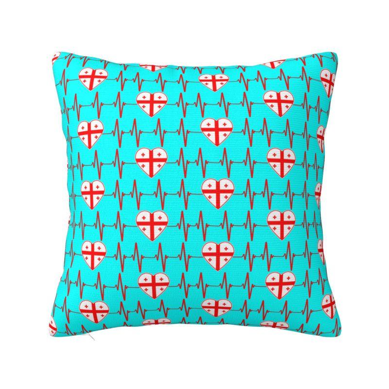 Custom Georgia Country Flag Map Pillow Home Decorative Nordic Georgian Proud Patriotic Outdoor Cushions Square Pillowcase