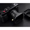 Camera Vintage Style Square Lens Hood Shade Metal Interface Mask Silver Black Light Shield Cover 37 39 40.5 43 46 49 52 55 58mm