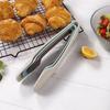 3pcs Plastics Food Tongs NonSlip Kitchen Utensil Cooking Clip Clamp Salad BBQ Serving Tool for Outdoor Picnics