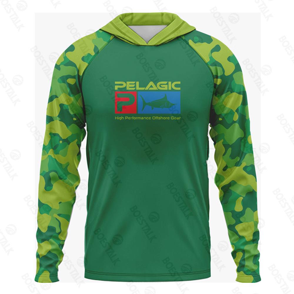 2024 New Long Sleeve Hooded Fishing Suit Lightweight Sunscreen UV Protection UPF 50 Luya Fishing Suit