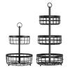 Sturdy Tiered Metal Fruit Holders For Home Use Feature Stackable Design And Ventilation For Fruit Preservations