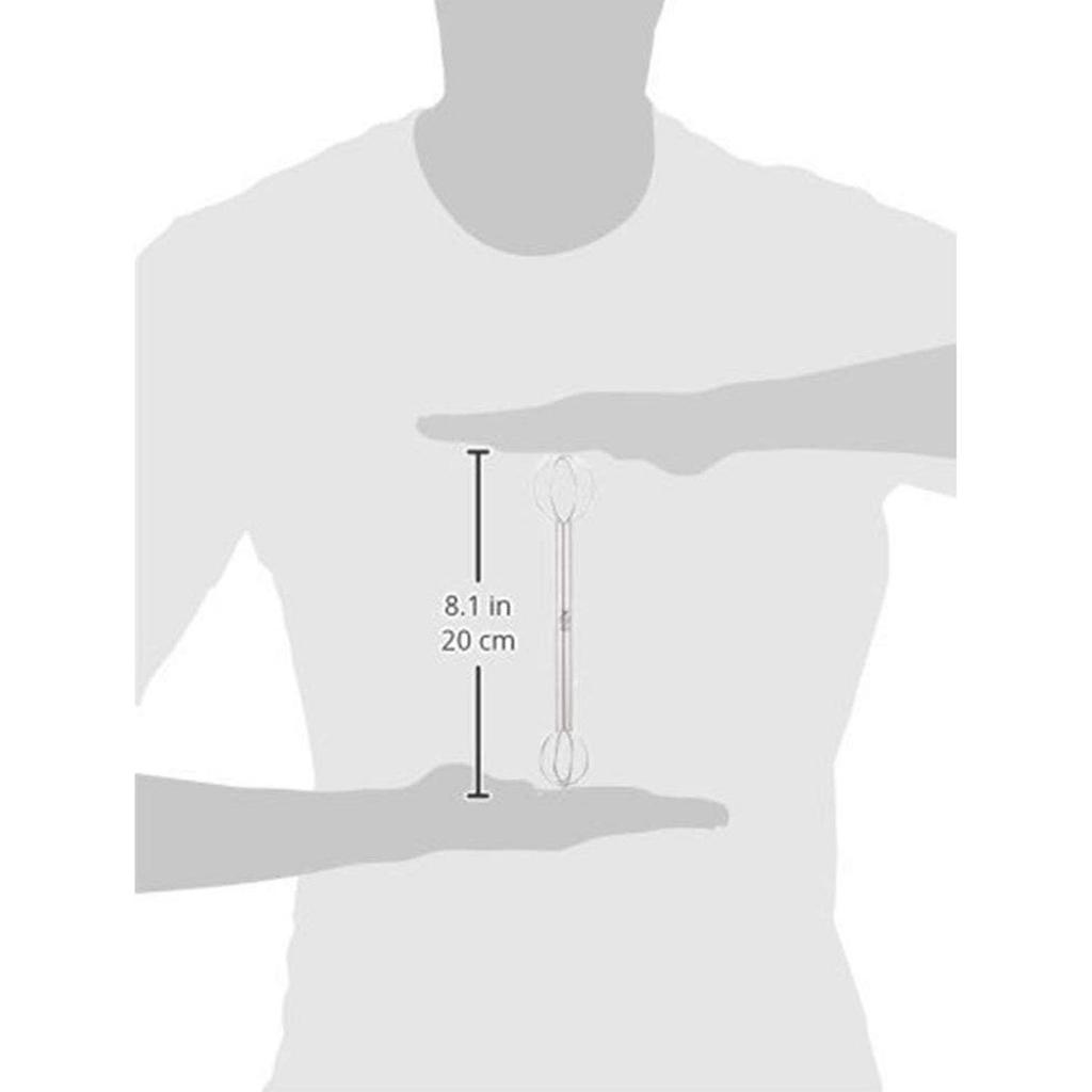 Oaks Raye StrainerMuddler for Measuring Miso, Simply Turn To Easily Mix Miso In a Lightweight Form, Silver, Made In Japan, LS1500