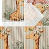 2D Flachdruck 2 Stück Vorhang Fensterbehandlung Vorhänge Mutter und Baby Giraffen Digital Bedruckt Polyester Vorhänge Geburtstagsparty