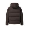 FILA Blue Fashion Trendy Retro Versatile Goose Down Comfortable Warm Puffy Hooded Down Jacket Men outerwear Brown F11M542905FBN