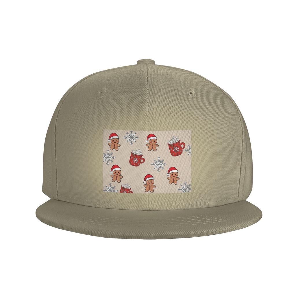 Merry Christmas Tree And Gingerbread Unisex Baseball Caps Snapback Baseball Hats Casual Casquette Outdoor for Unisexs And Womens