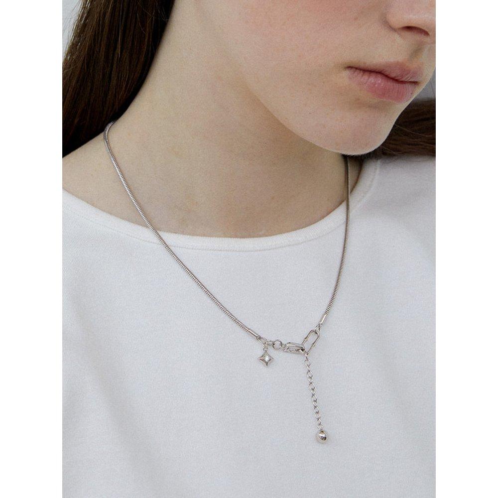 [Byhyeres] (W) Falling Star Chain Necklace Bh7N56760Wb450