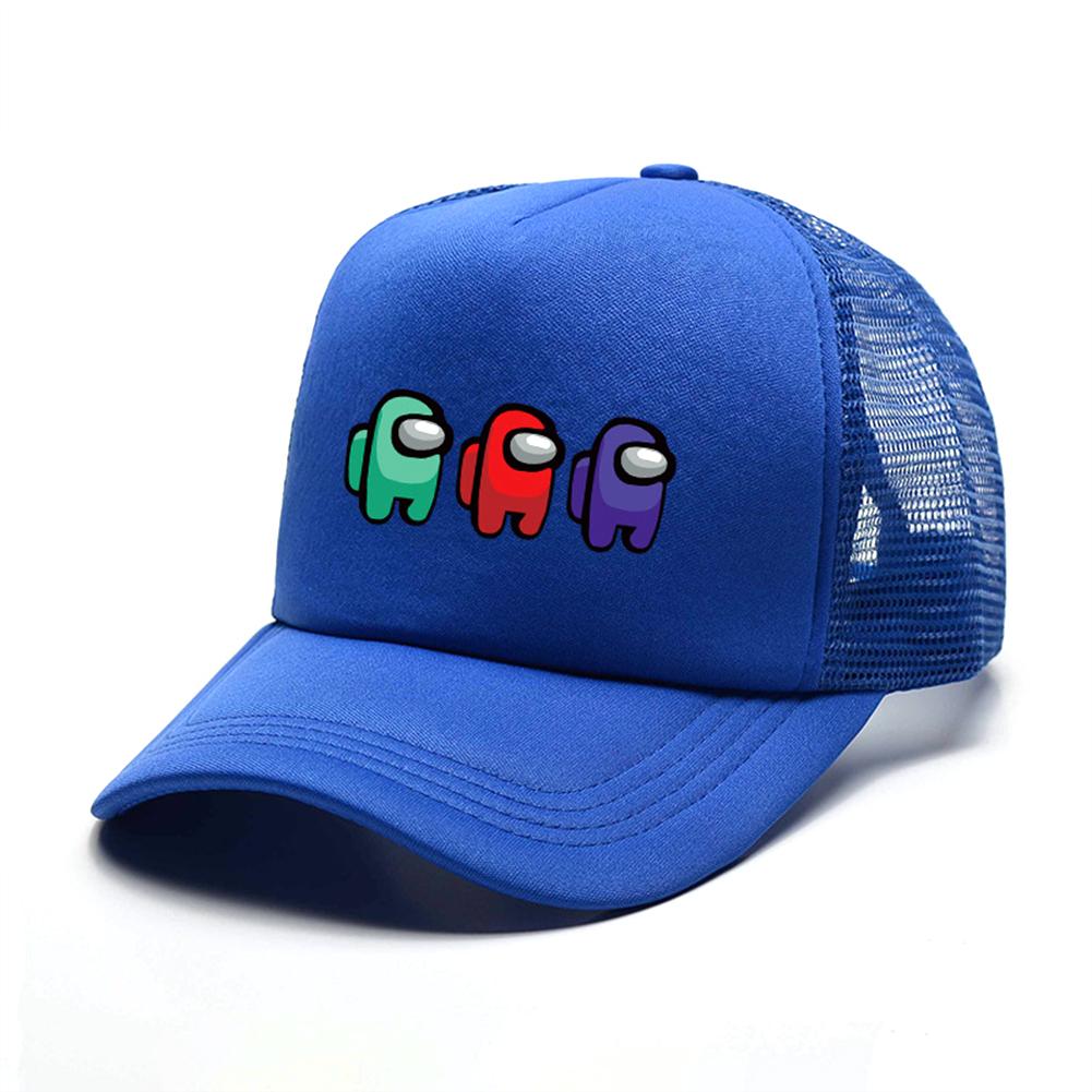Children  Mesh  Hat Cartoon  Printed Caps Colorful Breathable Sun-proof Sun Hat
