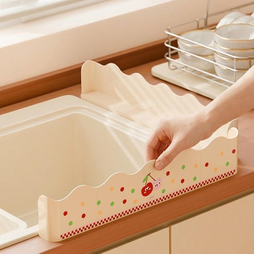 Oil-Proof Kitchen Sink Baffle Suction Cup Waterproof Baffle Water Blocking Board  Washing Dishes