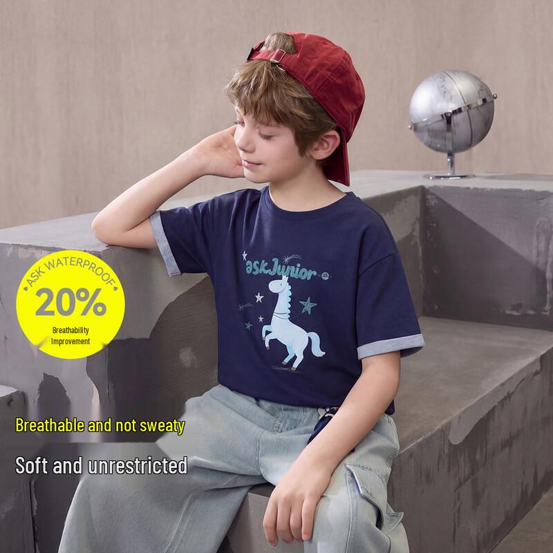 ASK JUNIOR Girls  Printed Short-Sleeve T-Shirt 170