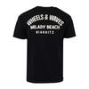 Tee shirt coton imprimé dos textuel Homme WHEELS AND WAVES