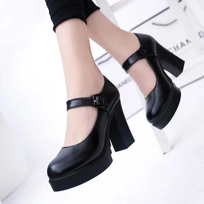 Mode Damenschuhe 2024 Neue Mary Janes Damen High Heels Mode Schnallenriemen Party High Heels Damen Heißer Verkauf Runde Zehenabsätze Damen