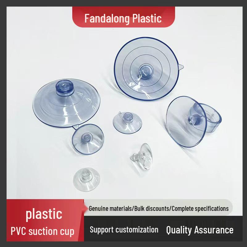 Ventosa a Testa di Fungo Antiscivolo in PVC Trasparente per Fissaggio in Bagno e sui Mobili