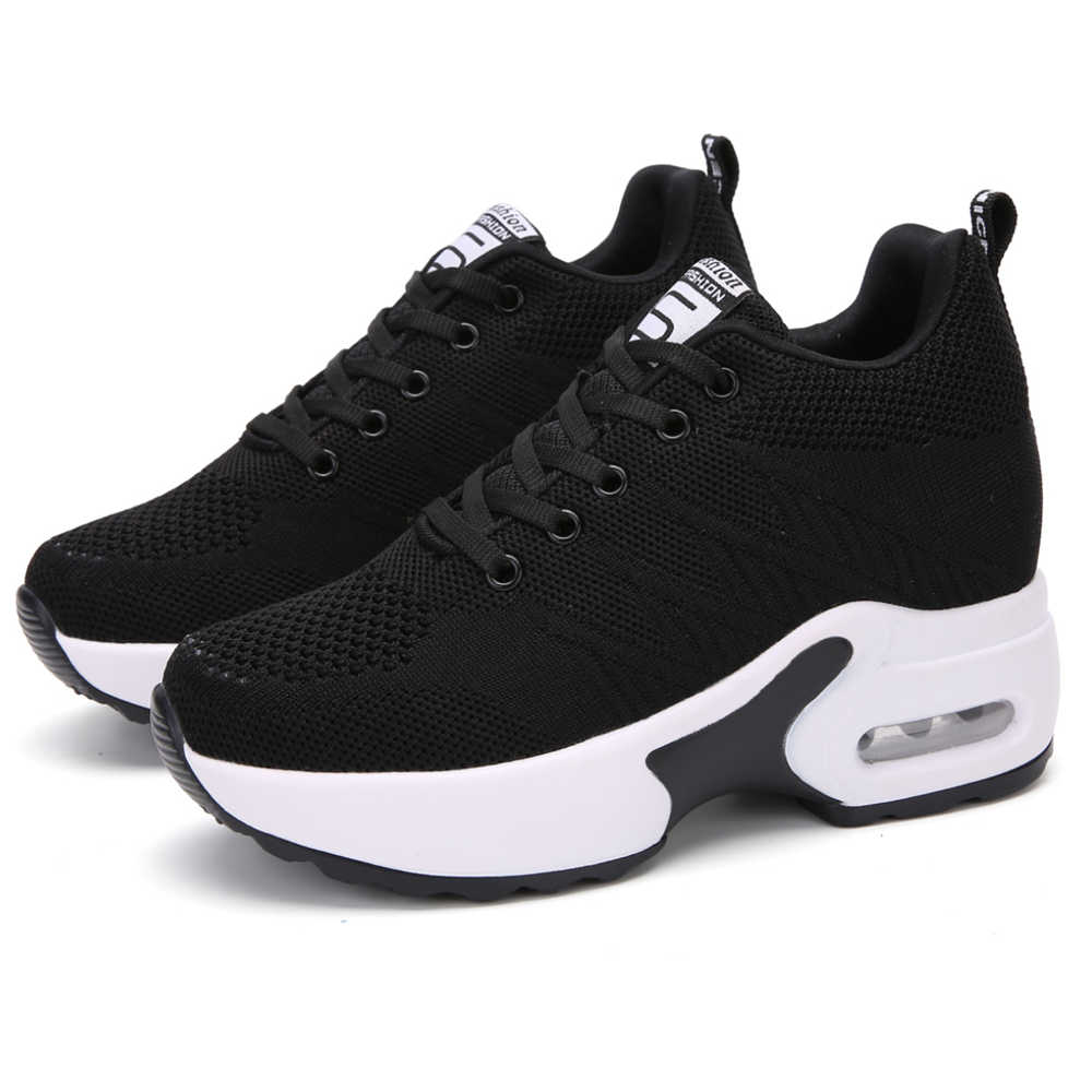 Fashion Playform Height Increasing Womens Loafer Vulcanize Sneakers Woman Luxury Ladies Shoes Sports Luxury Brand Wide Fit Gym