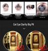 Universal Wide-Angle High-Definition Metal Door Peephole with Integrated Doorbell, Anti-Pry Security Mirror