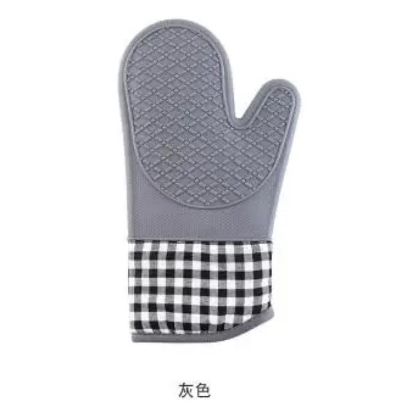 Silicone Insulated Glove Single Anti Slip Heat-Proof Gloves High Temperature Resistant Oven Microwave Baking Tools Home Kitchen