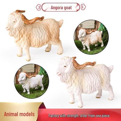 Angora Goat Ranch Animal Model Toy for Children's Cognitive Development
