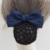 Women's Professional Hair Net Bow Clip for Work: Ideal for Hotel, Bank, Nurse, Flight Attendant, and Updo Styles.