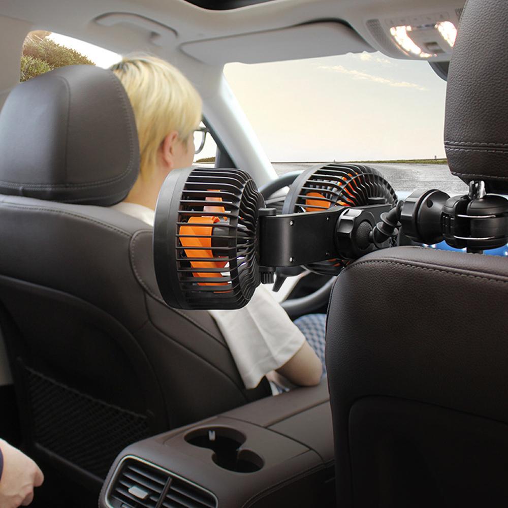 Elektrischer Auto-Ventilator, allgemeiner Kfz-Ventilator für die Rücksitzlehne, geschwindigkeitsverstellbarer Ventilator für die Kühlung im Auto