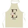 Tablier De Cuisine - Enora Lettre - Impression Bretonne - Coton Épais - Liens Ajustables