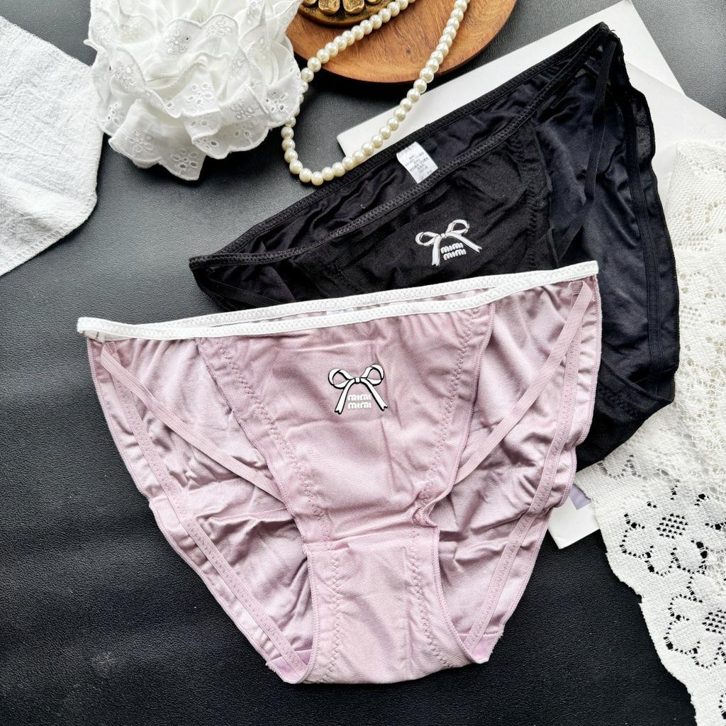 Ladies Summer Sexy Cute High Split Satin Ice Silk Triangle Panties
