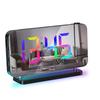 Projection Alarm Clock for Bedroom 7 inch RGB Colorful LED Digital Clock with Mirror Surface 6 level Brightness Dimmer