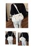 Women's Autumn 2026 Polka Dot Bow Large Pleated Cloud Bag - Simple, High-Capacity Underarm Design