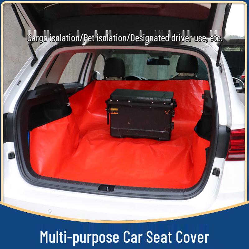 Pet-Proof Car Seat & Trunk Mat - Dirt, Hair, Urine & Stain Resistant with Thick Coating
