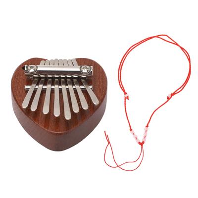 Портативне фортепіано Mini Kalimba з 8 клавішами, чистим і приємним звуком, яке легко грати, з мотузкою для підвішування