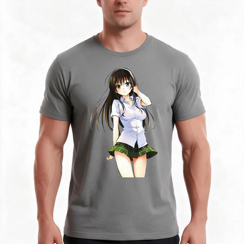 Yui Kotegawa School Tshirt Summer Casual Cotton Tee Oversized Streetwear Tops Vintage Graphic Print Loose Fit Short Sleeve