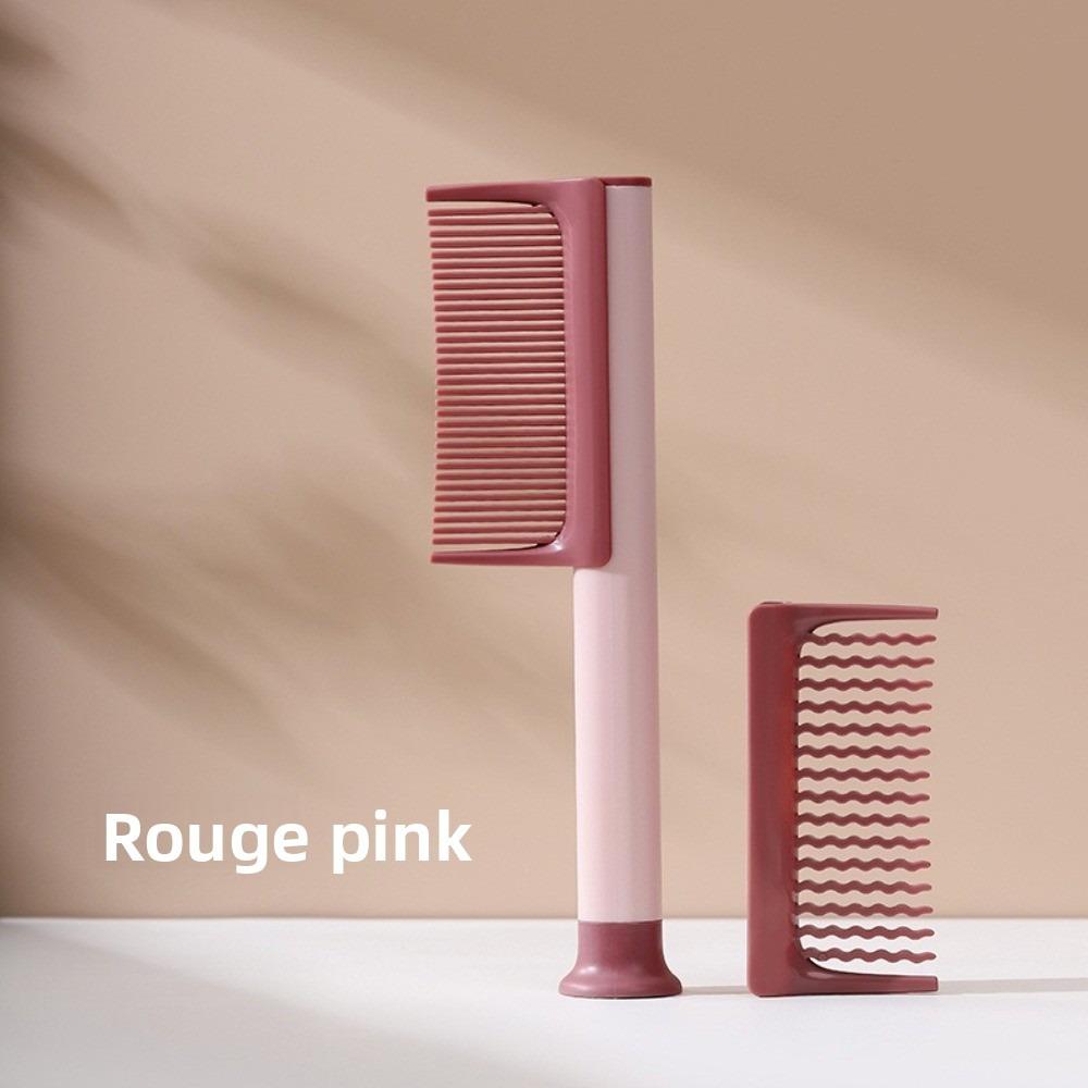 

Suction Cup Fluffy Hair Comb Removable Chop Hair Comb New Ripple Comb Girls рожевий