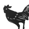 Metal Garden Stakes Rooster Hen with Chicks Outdoor Art Animal Decorations Outside Decor Yard Garden Ornaments