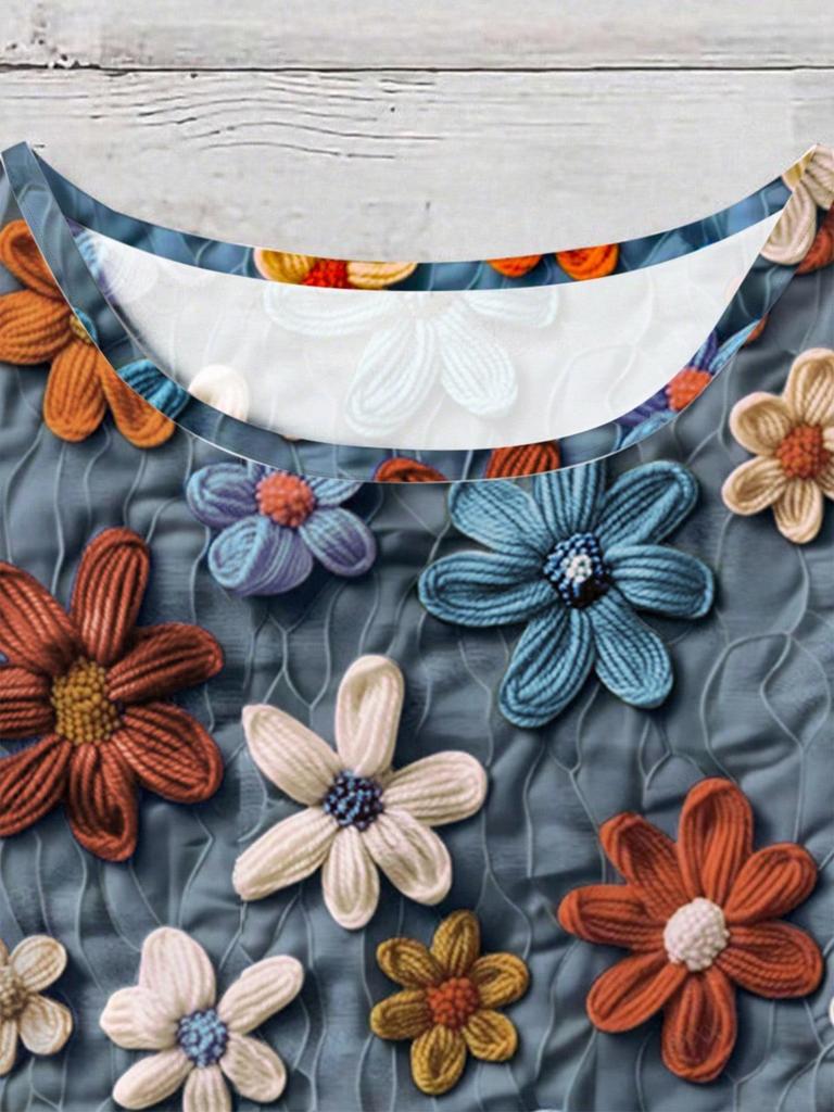 Available: 2026 Plus Size Women's 3D Printed Casual Summer Shirt, European & American Style.