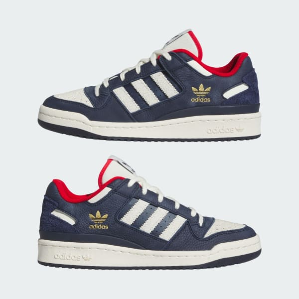 Adidas Forum Low CL Night Indigo Scarlet Unisex Tenisky Modrá Slonová kost Better-Scarlet IG8700
