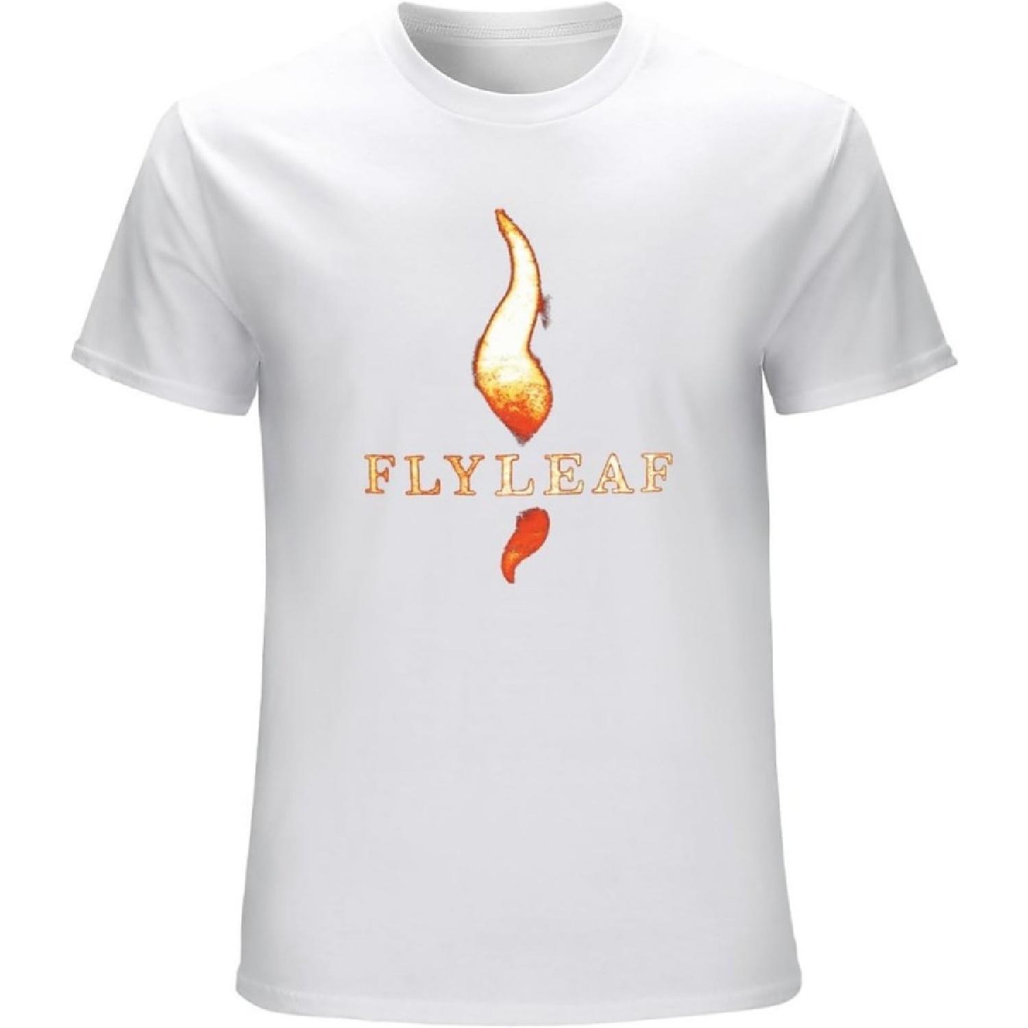 Men s Flyleaf Rock Vinatge Graphic Printed Top Tee T-Shirts White XXXXXL белый