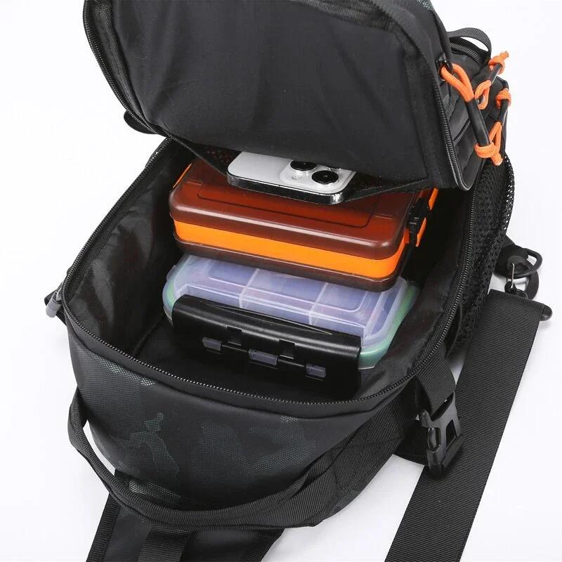 Tactical FIshing Bag Backppack Chest Sling Outdoor FIshing Lure Rod Men Sports Handbags Shoulder Laser Molle Hunting Hiking Bags