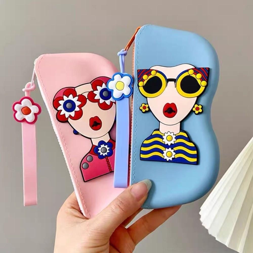 Dustproof Small Items Bag Multifunctional Sunglasses Pouch Simple Silicone Eyeglasses Case  Travel