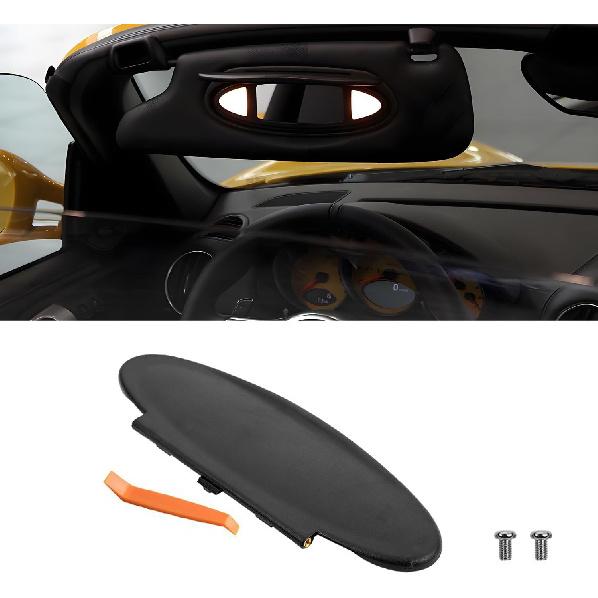 

2Pcs Sun Visor Mirror Cover Replacement,Driver/Passenger Side Sunvisor Vanity Mirror Lid Caps Cover for Porsche 996/997-911 986/987 for Boxster for 1PCS Sun Visor Mirror Cov