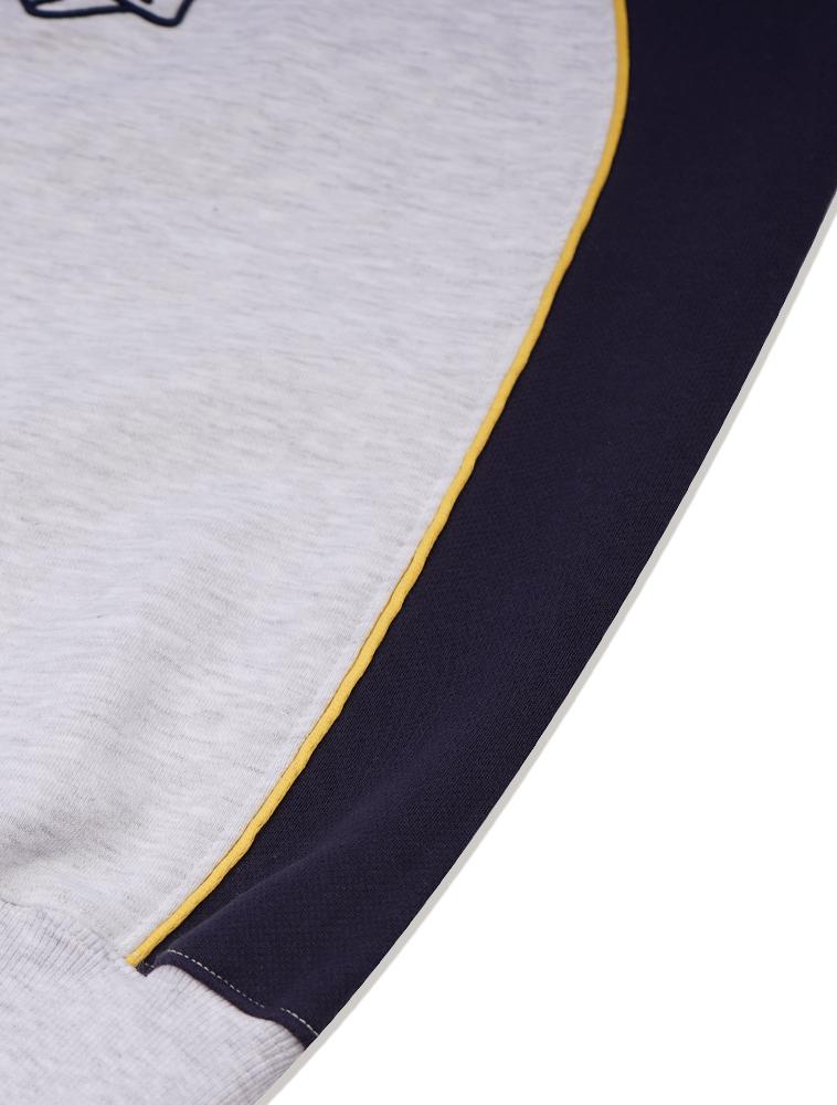 La Maison Studio Unisex Rugby Sports Double Seven Sweatshirt Ash Gray (Fcd1Ts104M)