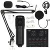 Professional BM-800 Condenser Microphone Live Karaoke Song Game Recording Microphone Mobile Phone Computer General Equipment