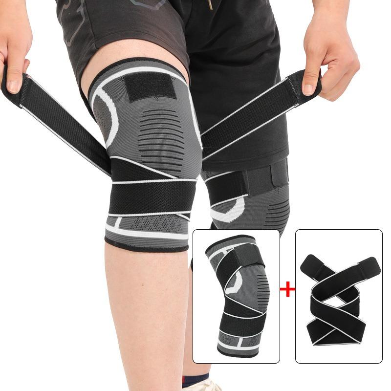 1pcs Sports Straps Nylon Knee Pads, Running, Fitness, Weightlifting, Cycling, Basketball, Outdoor Hiking, Knee Joint Compression Fixation