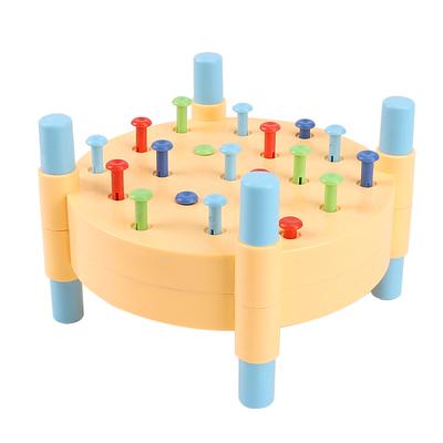 Children Fun Hammer Nail Montessori Toys Learning Life Basic Fine Motor Skills Pounding Sensory Color Educational Autistic Games