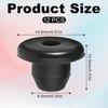 12 Pack Rubber Jack Oil Plug, Hydraulic Jack Oil Plug Flat-Head Rubber Hydraulic Filler Bung for Oil Reservoir Hole Black Jack Plugs Rubber for Oil