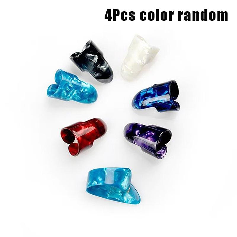 

4/8Pcs Guitar Thumb Picks Finger Picks Replacement Instrument Playing Accessories For Ukulele Electric Guitar as the picture