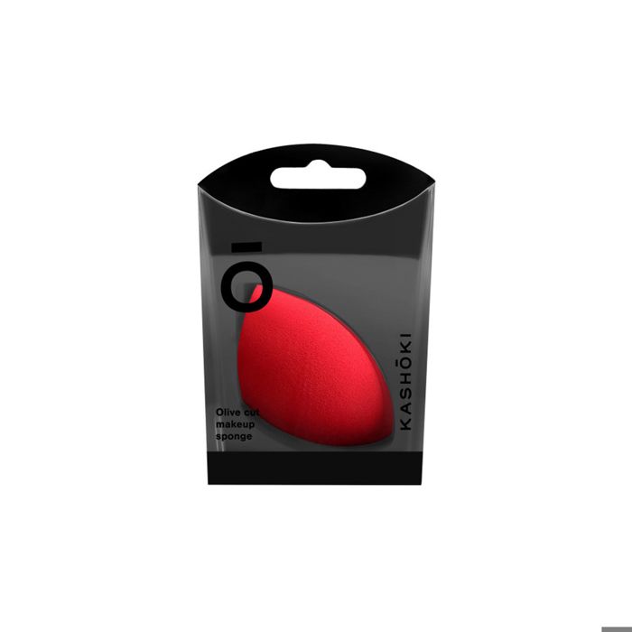 Kashōki Make Up Sponge Olive Cut Red - Éponge De Maquillage