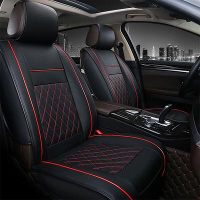 6D conforto durável de Couro Ecológico Frente Carro 2 Seat Cover /& Traseira Assento Almofada